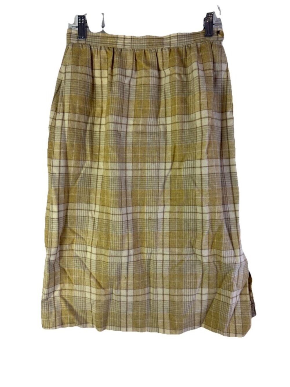Vintage 70s Pendleton Virgin Wool Straight Pencil Skirt USA